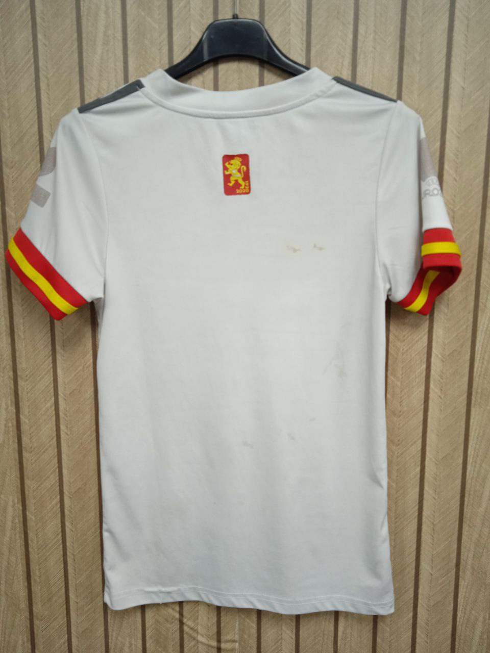 Spain National Team Away Jersey | White Abstract Graphic | Kids/Youth (8 - 10 Years)